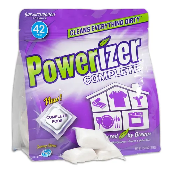 Cleaning Pods Powerizer Complete 42 Cápsulas Para Lavar Ropa