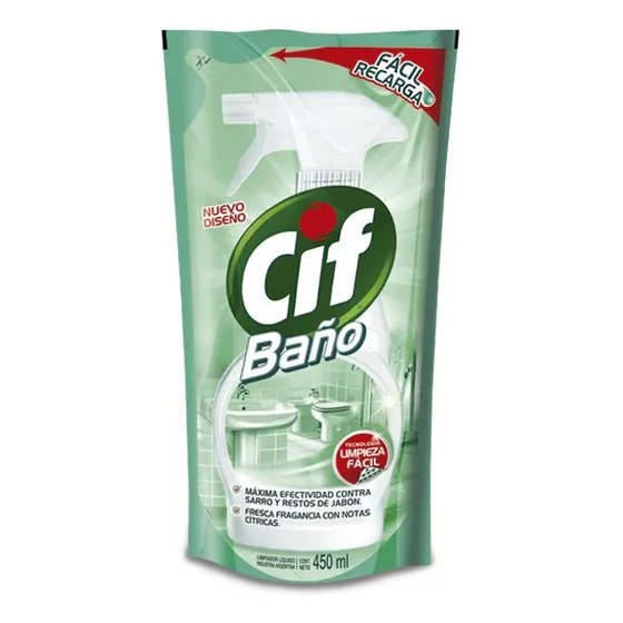 Cif Limpiador Baño Recarga 450 Cc