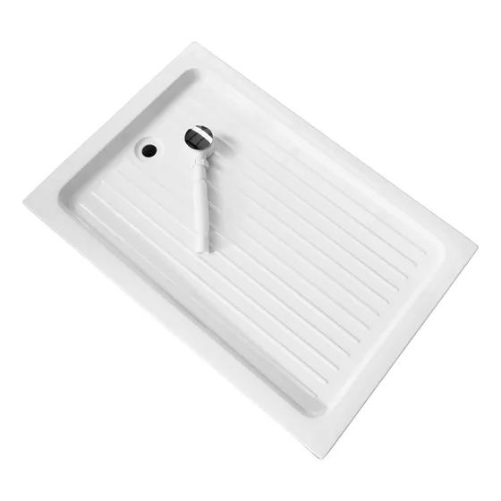 Receptaculo Para Ducha Rectangular 120x70x13 Cm Joytek Blanco