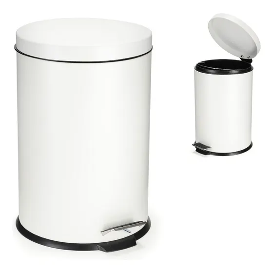 Cesto Tacho Basura 20 Litros Acero Inoxidable Pedal Basurero