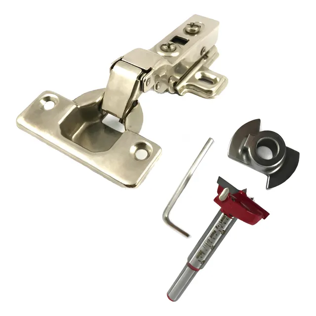 Bisagra Cazoleta 35mm Codo 0 - 20uds + Mecha Forstner C/tope