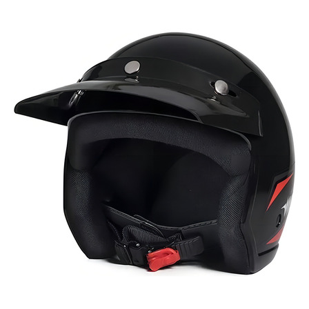 Capacete Taurus Wind Tecno Preto Brilhante E Vermelho Tamanho 58 Capacete Taurus Wind Tecno Preto Brilhante E Vermelho Tamanho 58