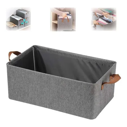 Pack 2 Caja Tela De Almacenamiento De Ropa Plegable B