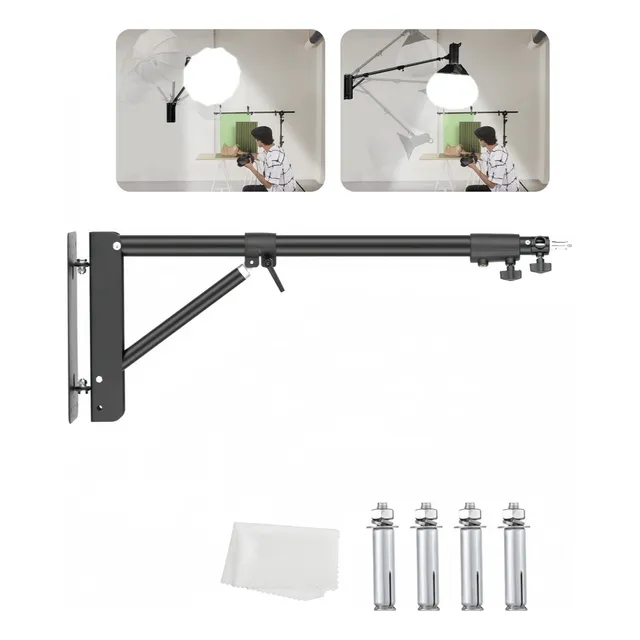 Base O Soporte De Pared Ajustable Para Aro De Luz Vida Buena