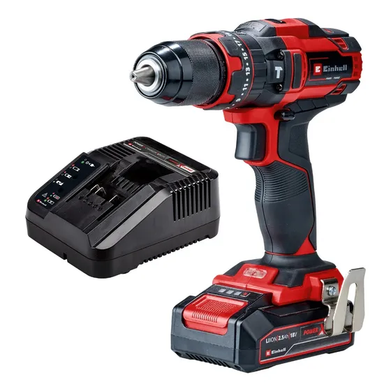 Taladro Inalambrico Con Percusion Einhell Te-cd 18/44 C/bat. Color Rojo Frecuencia 50 Hz