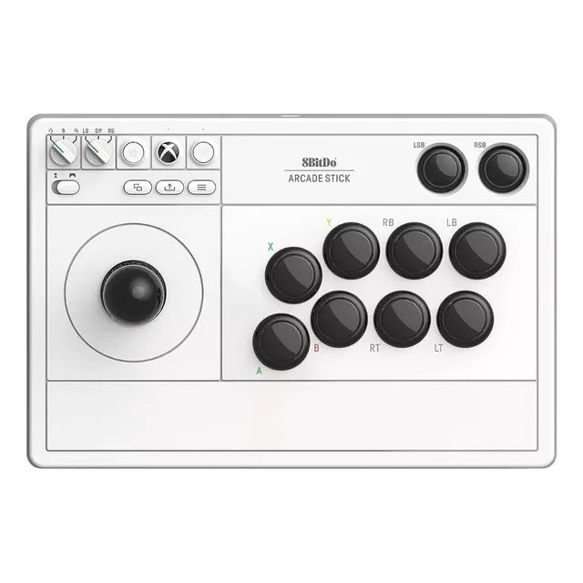 Control 8bitdo Arcade Stick Gamepad Para Xbox Series X S Color Blanco
