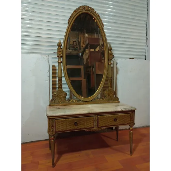Comoda Toilette Tocador Frances Antiguo Espejo