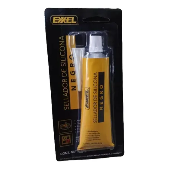 Silicona De Pomo 85gr Negro Exxel