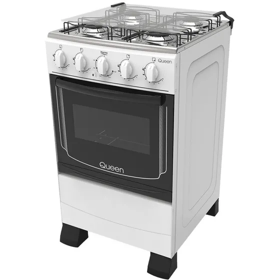Cocina Queen Cq210 Gas 4 Hornallas Blanca Con Visor