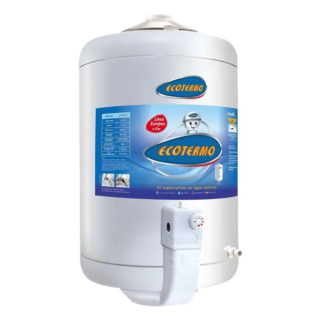 Termotanque a Gas Natural Ecotermo LE 51 CI GN Carga Inferior Línea Europea 51L Color Blanco