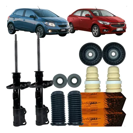 Kit Amortecedor Cofap Batente Coxim Dianteiro Gm Cobalt Onix