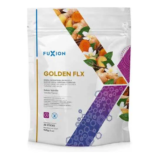 Fuxion Golden Flex Pack De 28 Sticks Sabor Vainilla