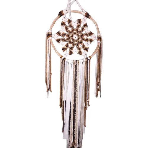 Colgante Mandala Tecnica Macrame -terra