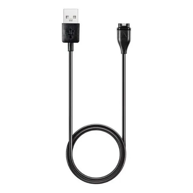 Cable de carga compatible con Garmin Forerunner 45s/245/245, color negro