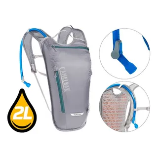 Camelback Térmica P/ Ciclistas Mochila De Hidratação 2l Cor Cinza Desenho Do Tecido Liso Camelback Térmica P/ Ciclistas Mochila De Hidratação 2l Cor Cinza Desenho Do Tecido Liso