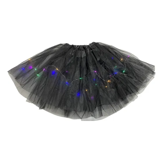 Saia De Tule Colorido Com Led Para Fantasias E Cosplay