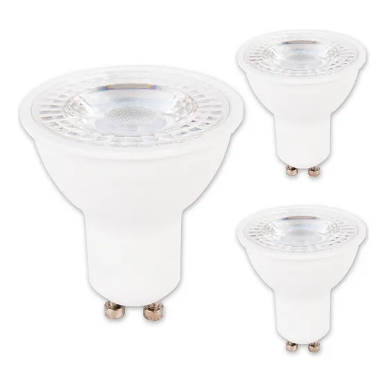 Bombillos Dimerizables Pack X 3 Ojo De Buey Gu10 Luz Calida Luz Blanco cálido