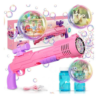 Brinquedo Pistola Lança Bolhas De Sabão Automática Com Luz Brinquedo Pistola Lança Bolhas De Sabão Automática Com Luz