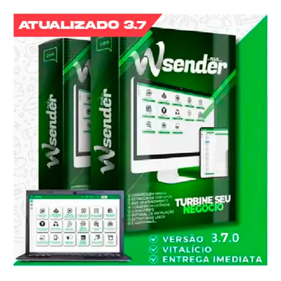 Wasender 3.6.0 + Revenda + Aulas + Código Fonte + Bônus