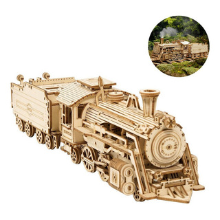 Rompecabezas 3d Modelo De Ensamblaje De Tren De Vapor 1860s Rompecabezas 3d Modelo De Ensamblaje De Tren De Vapor 1860s