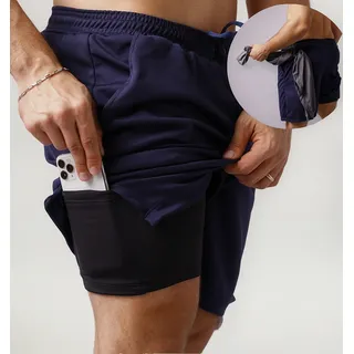 Bermuda Para Academia Corrida Masculina 2 Em 1 Bermuda Para Academia Corrida Masculina 2 Em 1