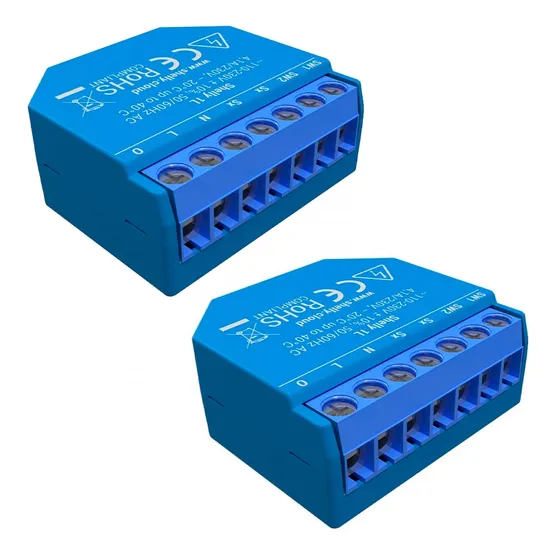 Controlador Casa Inteligente De Luz Wifi Shelly 1l X2