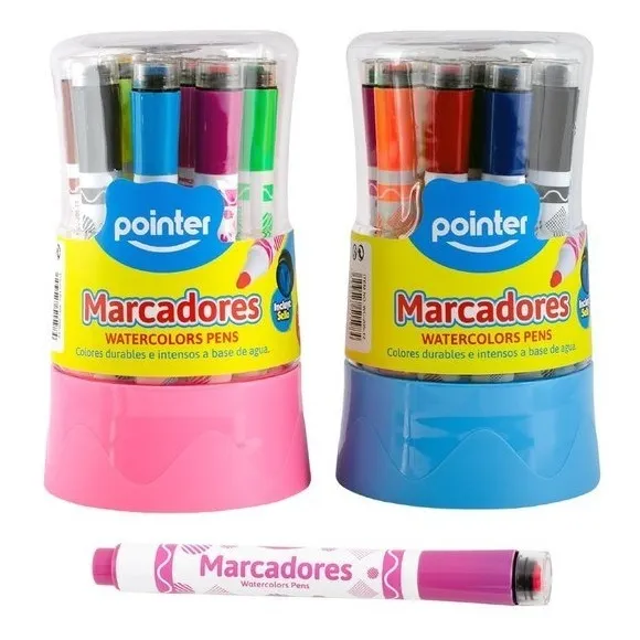 Plumones Marcadores Para Niños Con Sellos 12 Unidades Niñas