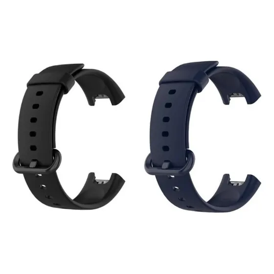 Kit Compatível Com Xiaomi Mi Watch Lite E Redmi Watch 2 Lite Cor Preto-azul