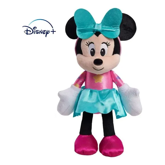 Peluche Minnie Mouse Capucha Nuevas Modas  23 Cms