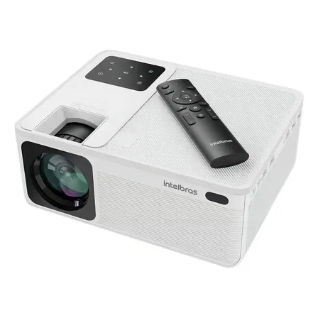 Projetor Full Hd 5200 Lúmens Pfl5211 Intelbras Branco 127/220v
