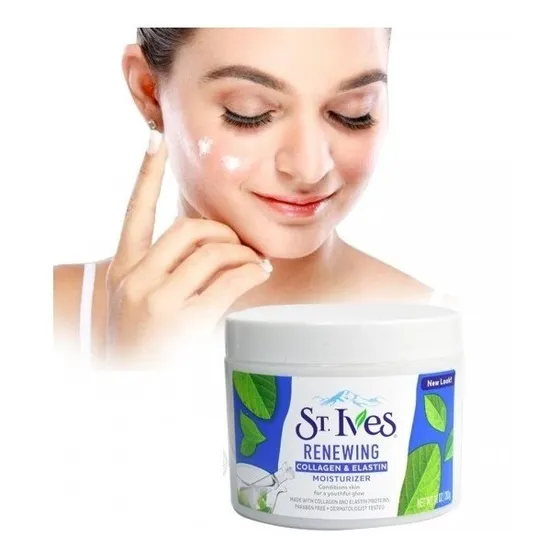 Crema St Ives Skin Humectante Antiarrugas Colageno Elastina 