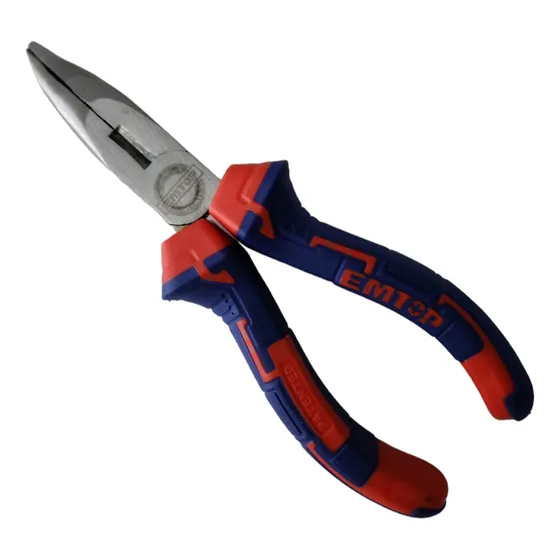 Pinza Punta Curva Media Caña 6'' 160mm Emtop Profesional