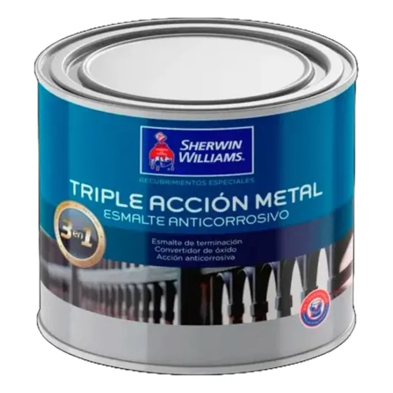 Esmalte Sintetico 1/4gl Triple Accion Negro Sherwin Williams