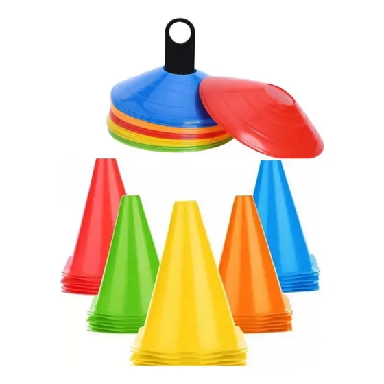 Pack 10 Conos 18cm+ 50 Lentejas Deportivas Entrenamiento