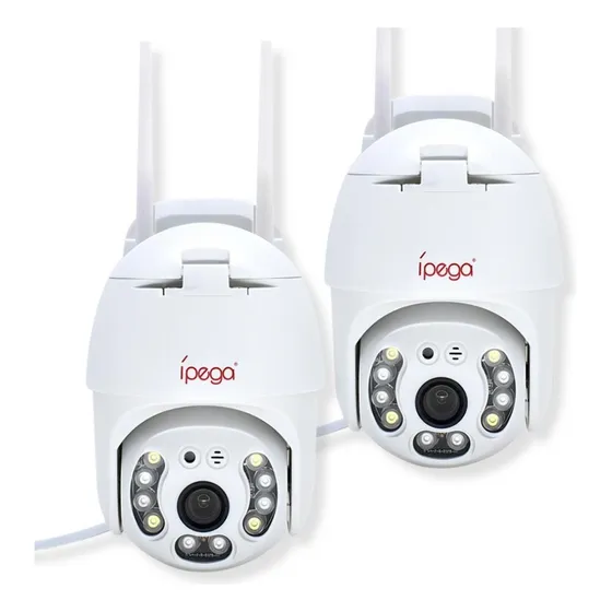 Kit 2câmera Ip Inteligente Wi-fi Prova D'água Visão Noturna