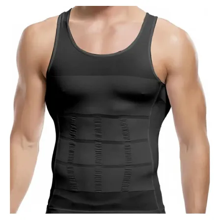 Camiseta Cinta Modeladora Masculina Emagrecedora Compressão