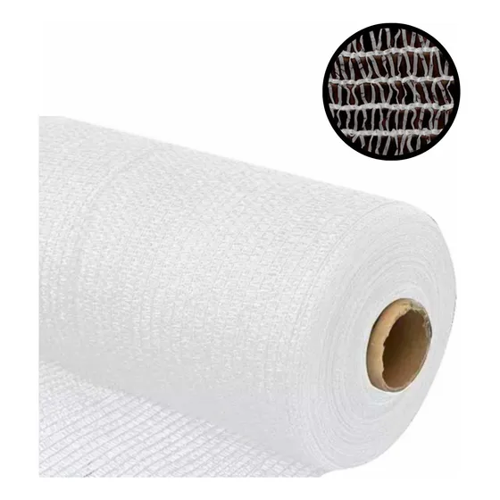 Malla Polisombra Blanca Al 35% X Rollo 100m Largo X 4m Ancho