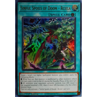 Yugioh Sinful Spoils Of Doom-rciela Mp24-en239 1st E Ultra Yugioh Sinful Spoils Of Doom-rciela Mp24-en239 1st E Ultra