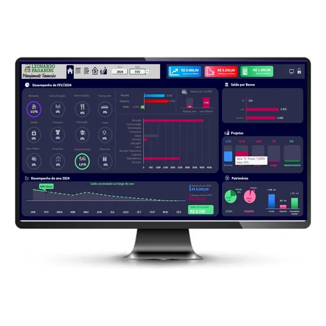 Planilha Excel Controle E Planejamento Financeiro