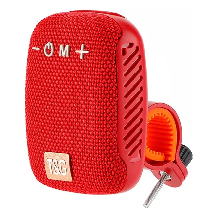 Altavoz Bluetooth Inalámbrico Para Bicicleta, Radio Portátil Para Bicicleta Fm Rojo