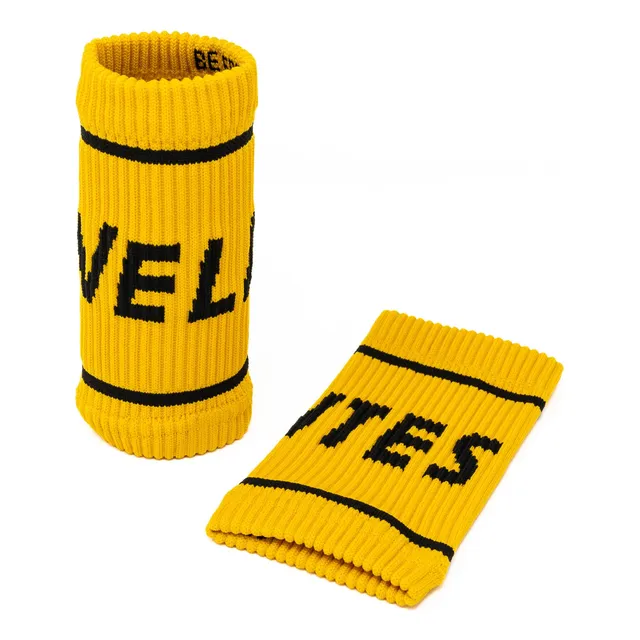 Velite Pulsera Tela Flexible I Mustard Brinda Apoyo Para Un