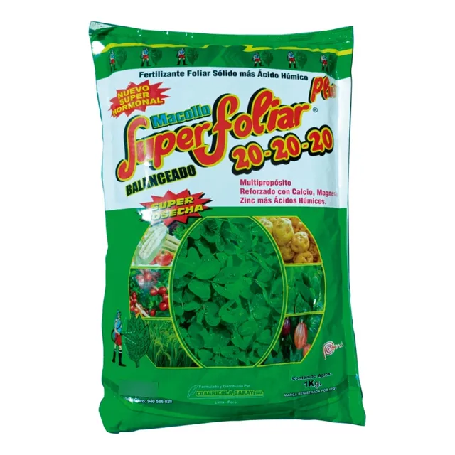 Fertilizante Triple 20 Súper Foliar Balanceado X 1 Kilo
