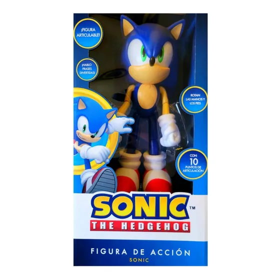 Sonic The Hedgehog Articulable En Caja Sellada Regalo 