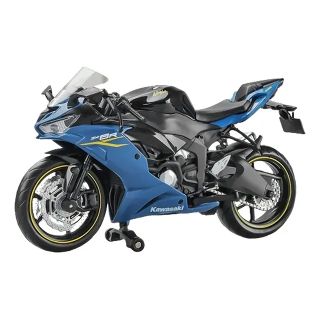 Motocicleta De Metal Em Miniatura Kawasaki Ninja Zx6r Com Ba