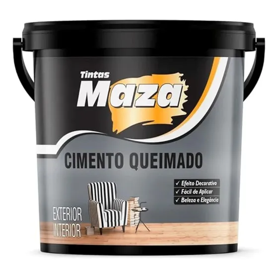 Efeito Cimento Queimado Exterior Interior Maza 23kg