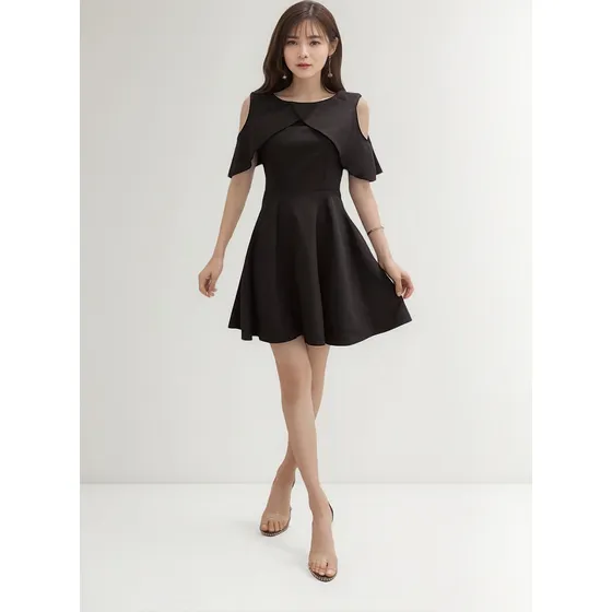 Vestido Cóctel Falda Medio Circular Juvenil