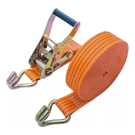 Cinta Com Catraca Carga 5 T 50mm 9m Caminhão Amarração Cor Laranja Rodopecas