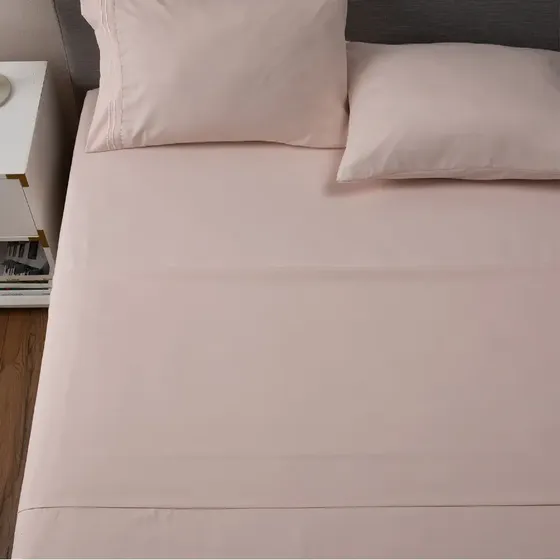 Sabana 1800 Hotel Ultra Suave + Funda Bordada - 2 Plazas - Rosa | Cuotas sin interés