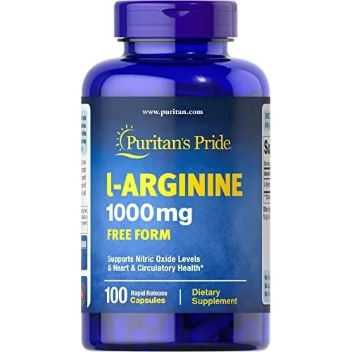 L-arginina 1000mg Aminoácido Puritan´s Pride Usa Arginine