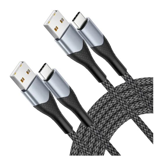 Cable Usb C  2 Cargador Tipo 6 Pie Carga Rapida Largo
